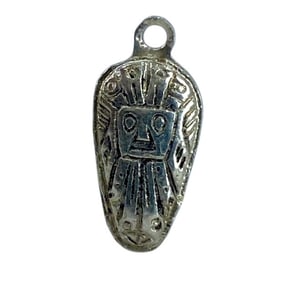 Mini Aztec Sterling Silver Charm, 0.67g