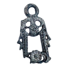 Floral Arch Sterling Silver Charm, 2.23g