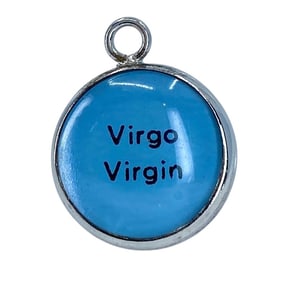 Virgo Virgin Sterling Silver Charm, 1.26g