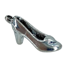 Cute High Heel Sterling Silver Charm, 1.9g