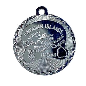 Hawaii Island Sterling Silver CREA Charm, 1.77g