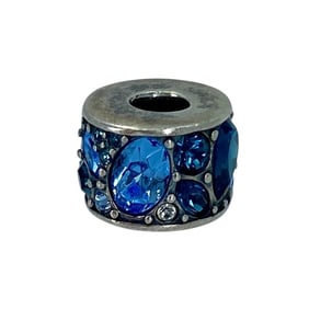 Chamilia Blue Mosaic Swarovski Crystal Sterling Silver Charm, 4.01g