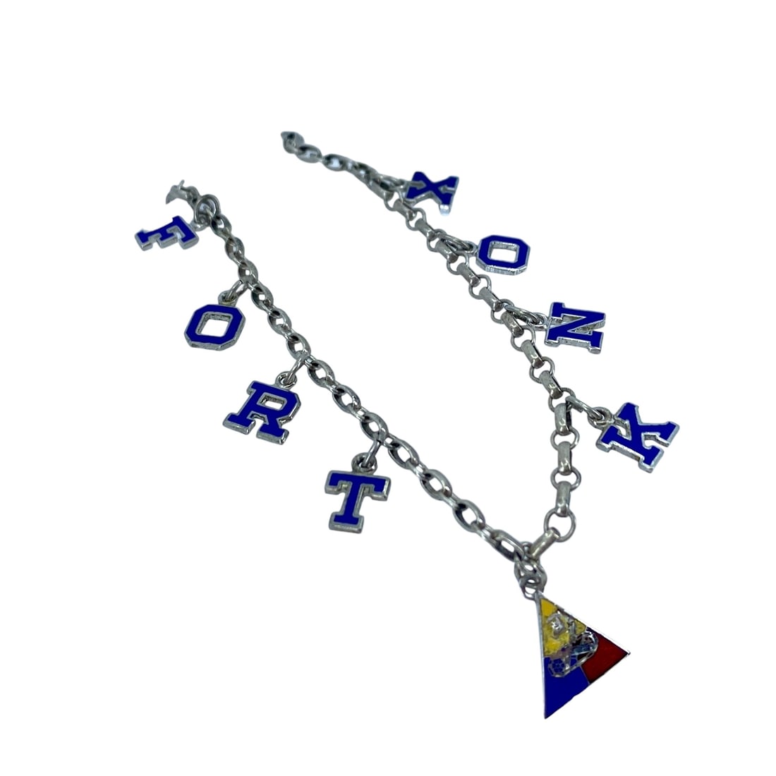 Fort Knox Sterling Silver Charm Bracelet, 7.25in, 6.81g: Fort Knox Sterling Silver Charm Bracelet, 7.25in, 6.81g