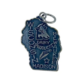 Vintage Wisconsin Sterling Silver LOPAN Charm, 2.63g