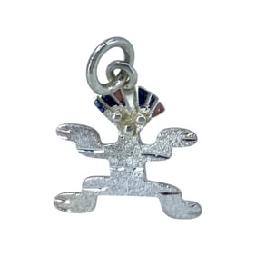 Peruvian Inca God Sterling Silver Charm, 0.59g
