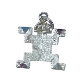 Peruvian Incan God Sterling Silver Charm, 0.89g