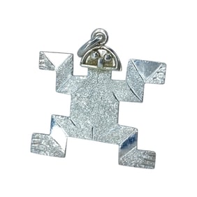 Peruvian Inca God Sterling Silver Pendant, 1.78g