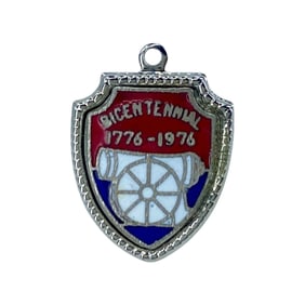 Bicentennial 1776-1976 Sterling Silver Signed Charm, 2.18g