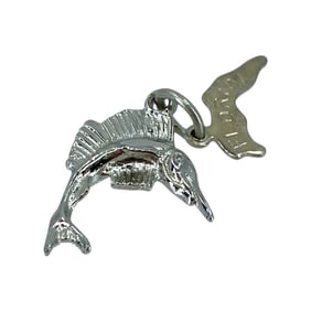 Swordfish Florida State Silver Charm, 1.41g