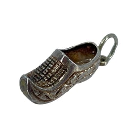 Vintage Dutch Clog Sterling Silver Charm, 2.63g