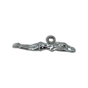 Dainty Sterling Silver Swimmer Charm, 1.04g