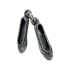 Ballerina Shoes Sterling Silver Charm, 2.51g