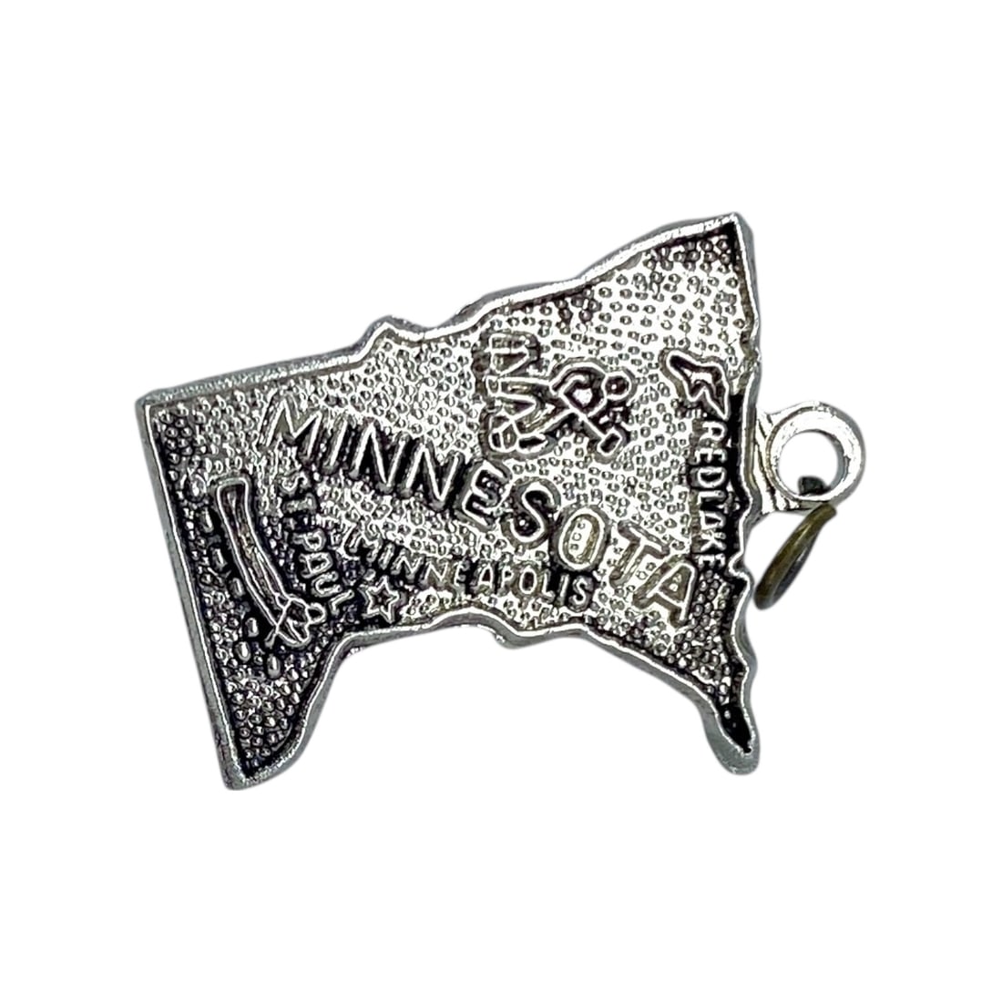 Minnesota State Landmark Sterling Silver Signed Charm, 1.55g: Minnesota State Landmark Sterling Silver Signed Charm, 1.55g, Engraved "F Sterling"