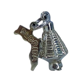 Petite Lantern Florida State Silver Charm, 2.27g