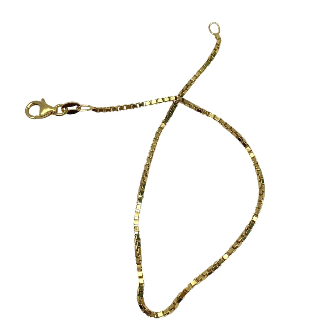 8" Gold Over Sterling Silver Box Charm, 2.7g (1 of 4)
