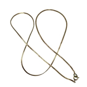 18" Gold Over Sterling Silver MOMENTZ Snake Chain Necklace, 2.39g