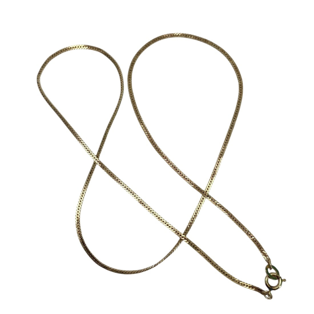 18" Gold Over Sterling Silver MOMENTZ Snake Chain Necklace, 2.39g: 18" Gold Over Sterling Silver MOMENTZ Snake Chain Necklace, 2.39g, Engraved "Momentz 925"