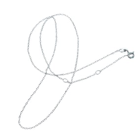 18" Sterling Silver Cable Chain Necklace, 1.07g