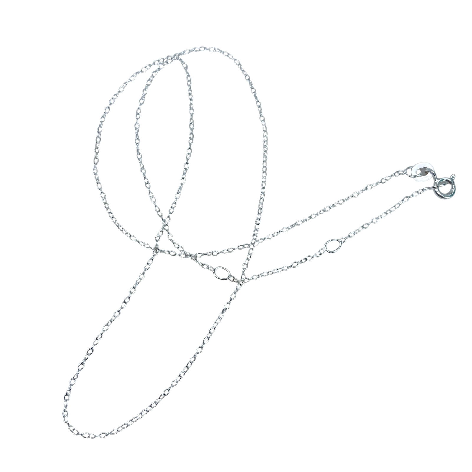 18" Sterling Silver Cable Chain Necklace, 1.07g (1 of 4)