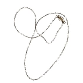 16.75" Gold Over Sterling Silver Signed Cable Chain Necklace, 1.01g