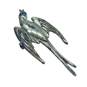 Vintage Coro Bird Sterling Silver Brooch, 3.39g