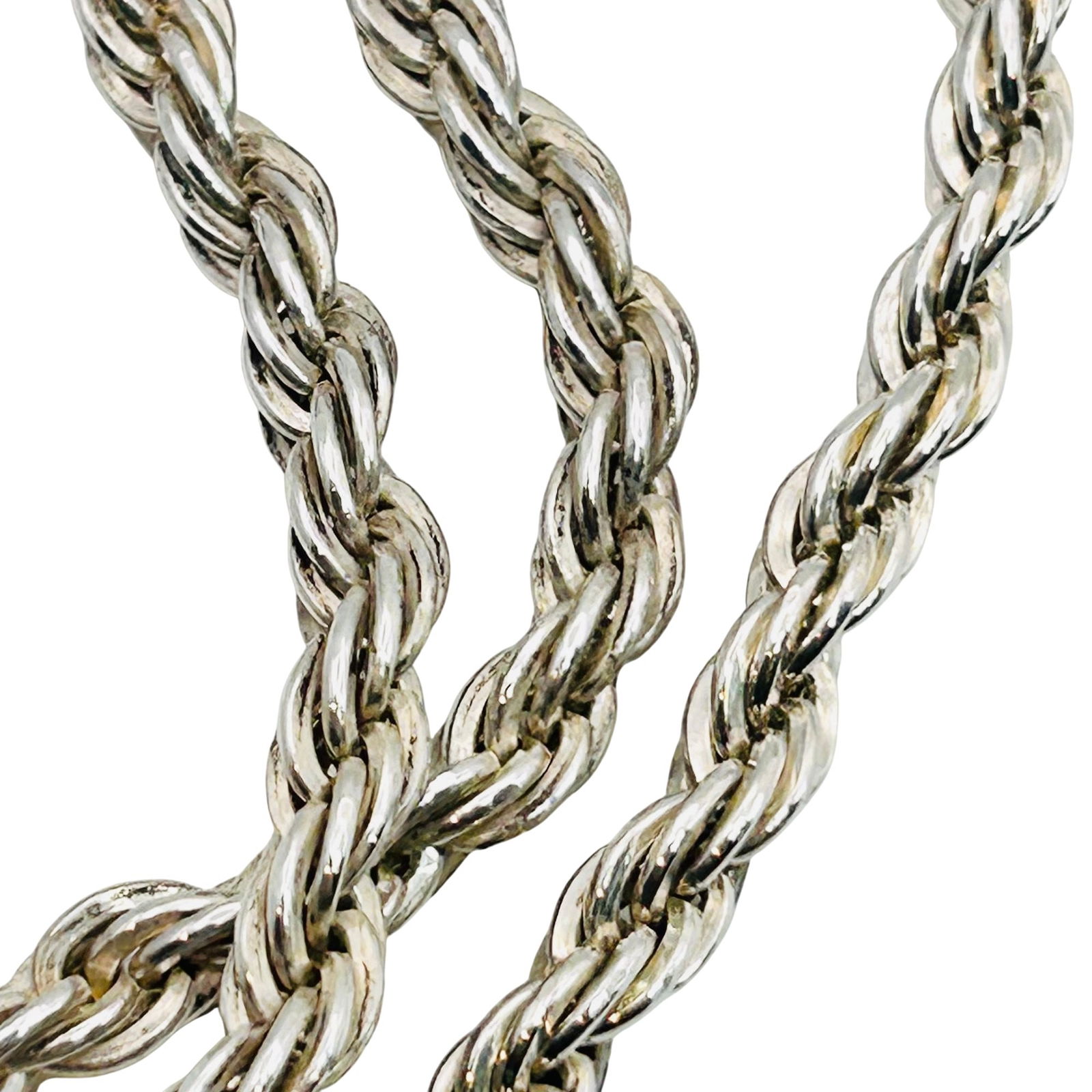 Sterling, Rope Chain Necklace