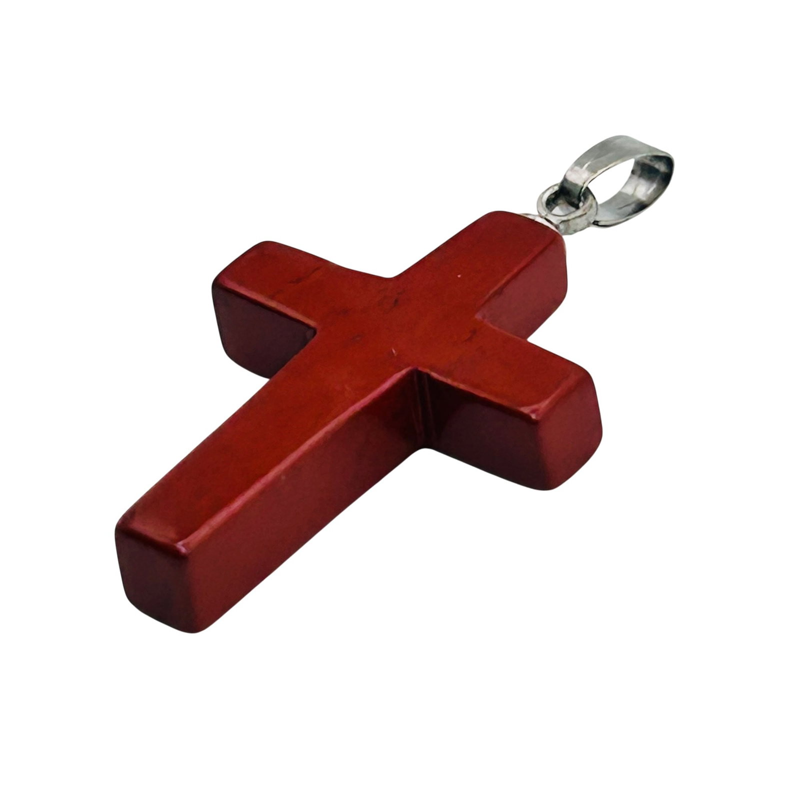 Sterling Carnelian Cross Pendant: Sterling Carnelian cross pendant 2.46g