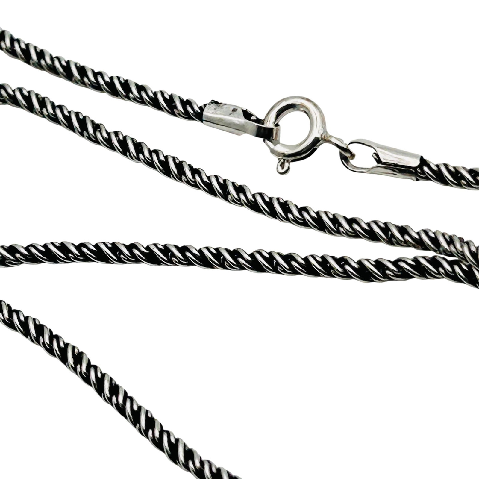 Sterling Twist Rope Chain Necklace: Sterling twist rope chain necklace 6.15g
