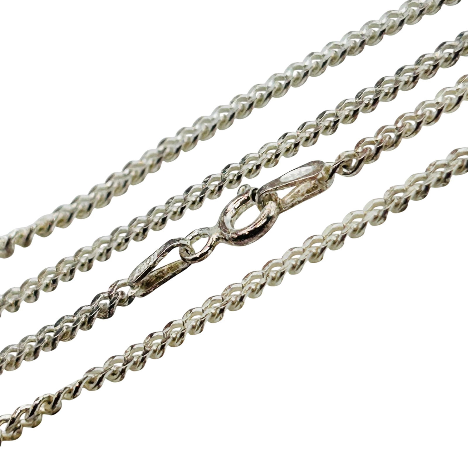 Italy Sterling Curb Chain Necklace: Italy Sterling curb chain necklace 4.8g