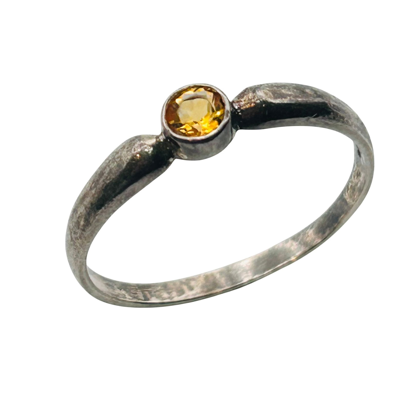 SU Sterling Citrine Ring Size 9.5 (1 of 8)