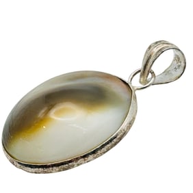 Sterling Shiva Shell Pendant
