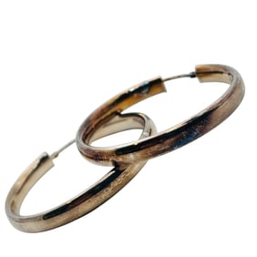 Milor Italy 950 Silver Hoop Earrings