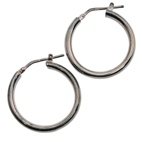 Milor Italy 950 Silver Hoops