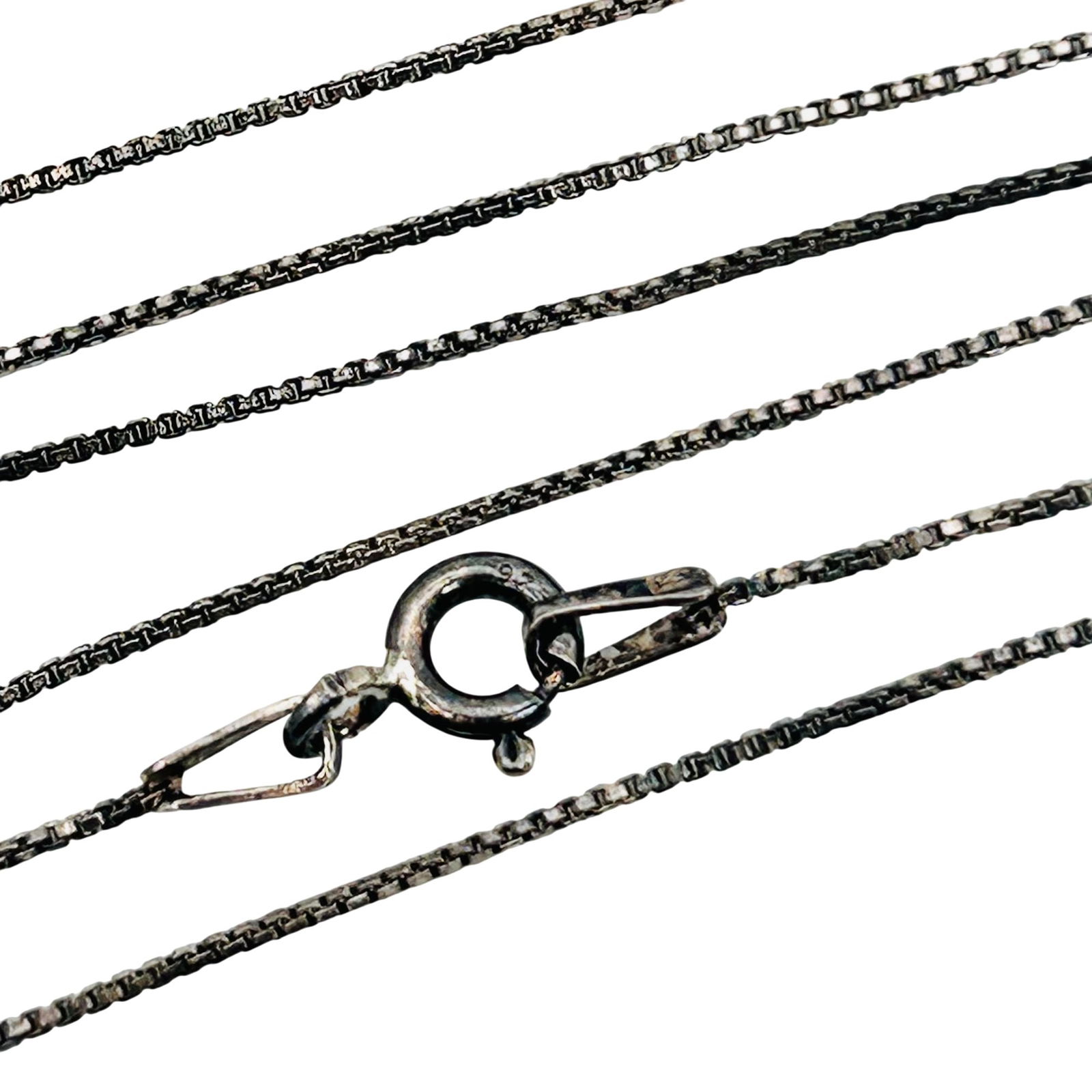 Italy Sterling Box Chain Necklace (1 of 4)