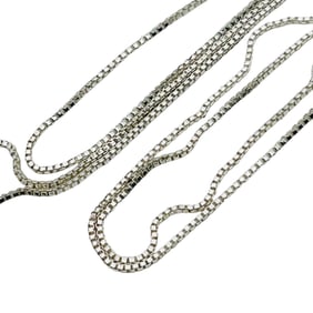 FAS Italy Sterling Box Chain Necklace
