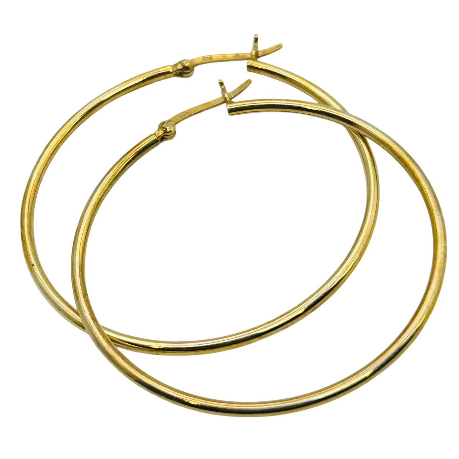 Sterling Hinge Hoops: Sterling hinge hoops. 5g