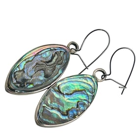 Sterling Abalone Earrings 5g