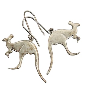 Sterling Kangaroo Hook Back Earrings