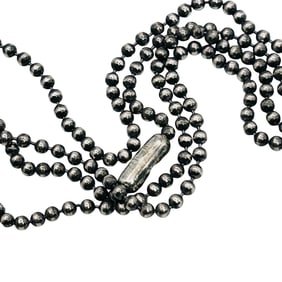 Sterling Bead Chain Necklace