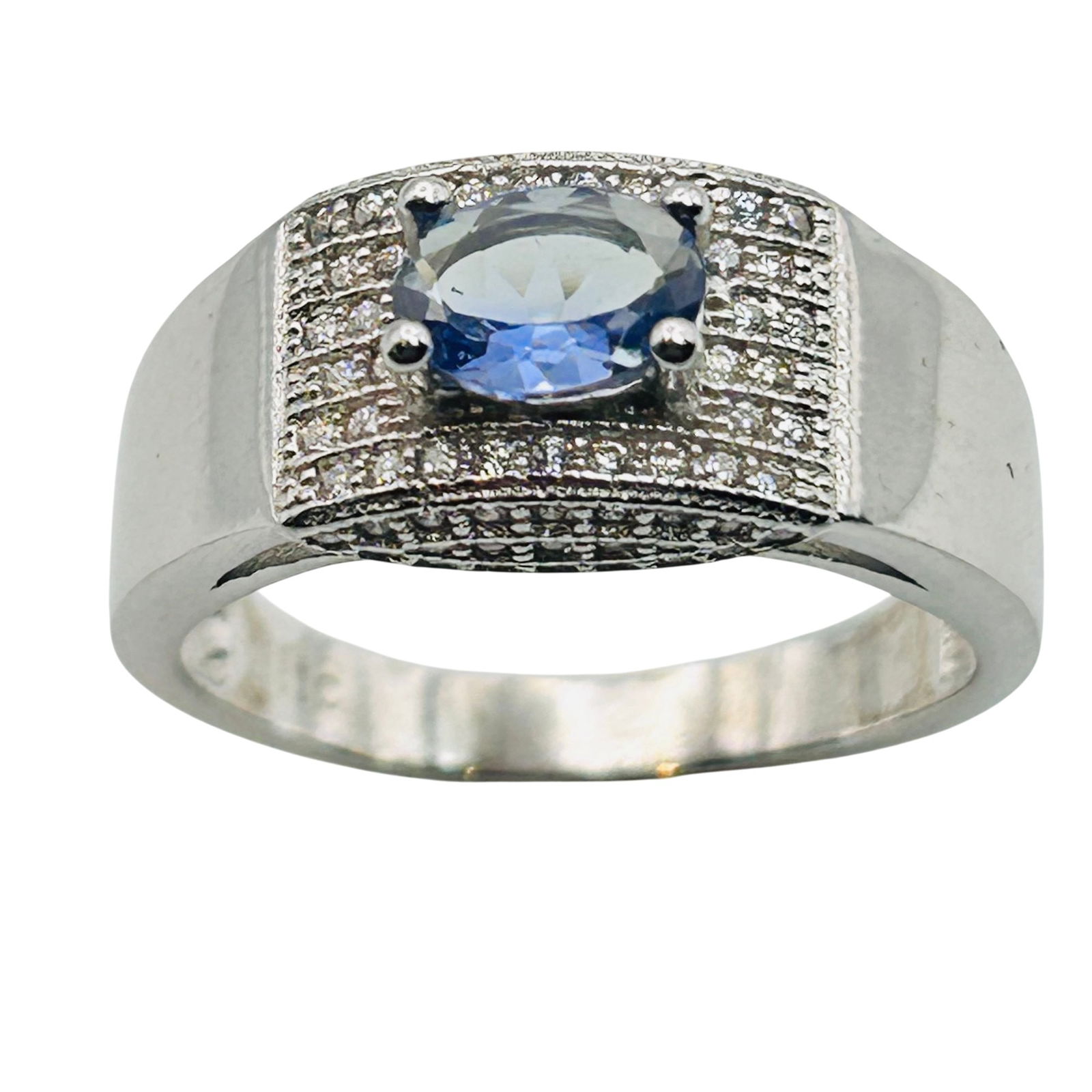 ITC Sterling Blue Iolite Ring, Size 9.5 (1 of 10)