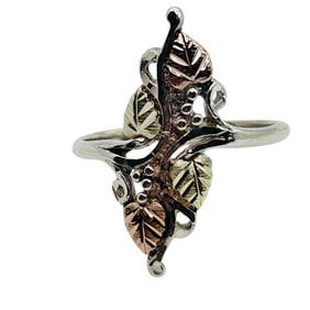Sterling Leaf Ring Size 9