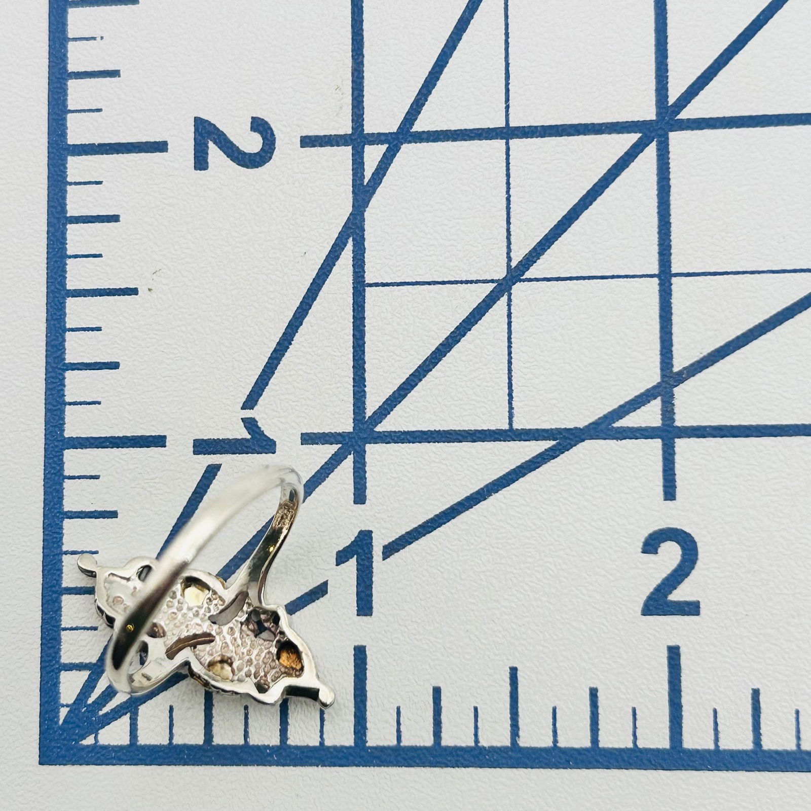 Sterling Leaf Ring Size 9 - 2