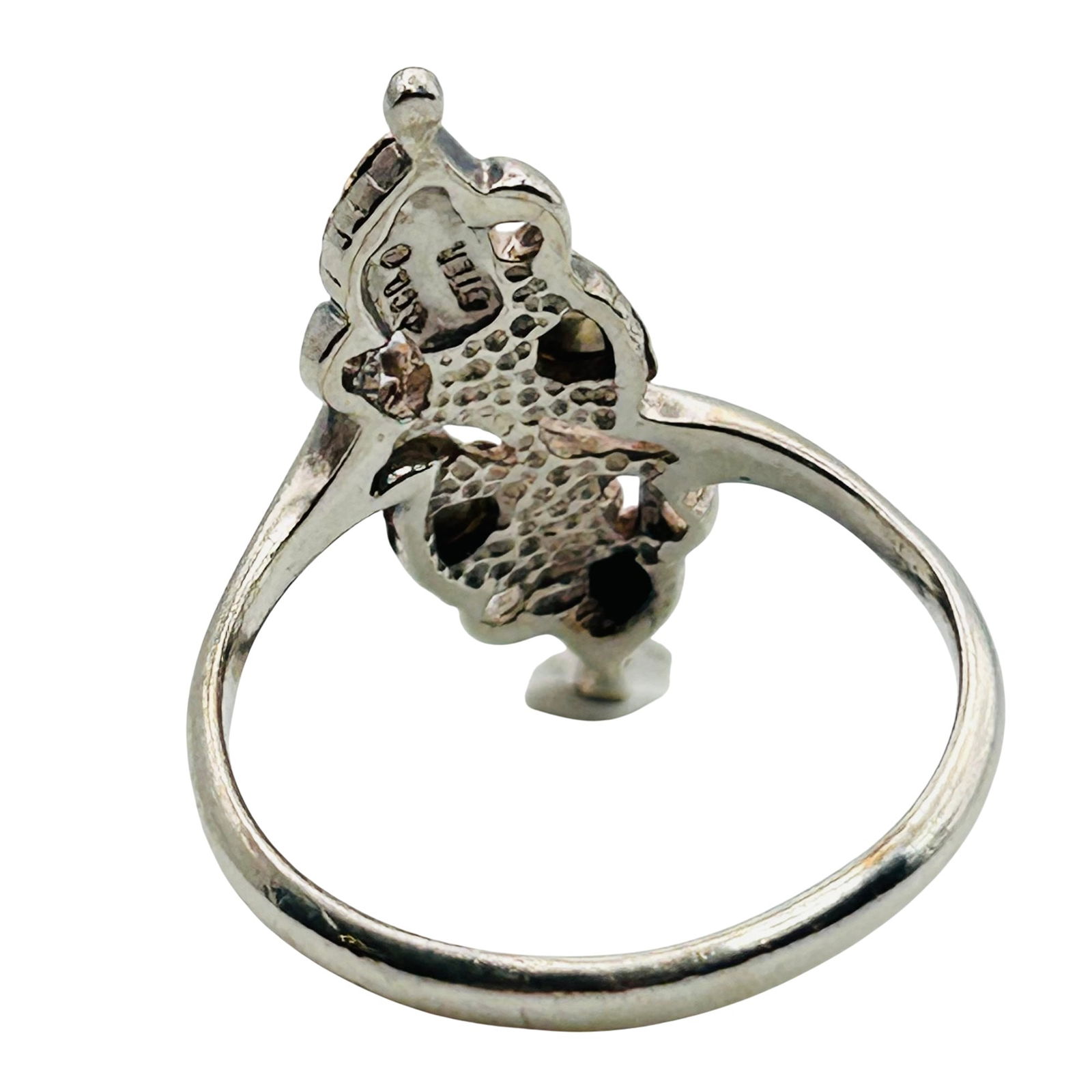Sterling Leaf Ring Size 9 - 7