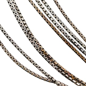 Italy Sterling Box Chain Necklace