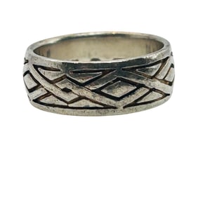 PSCL Sterling Decorative Band Size 6