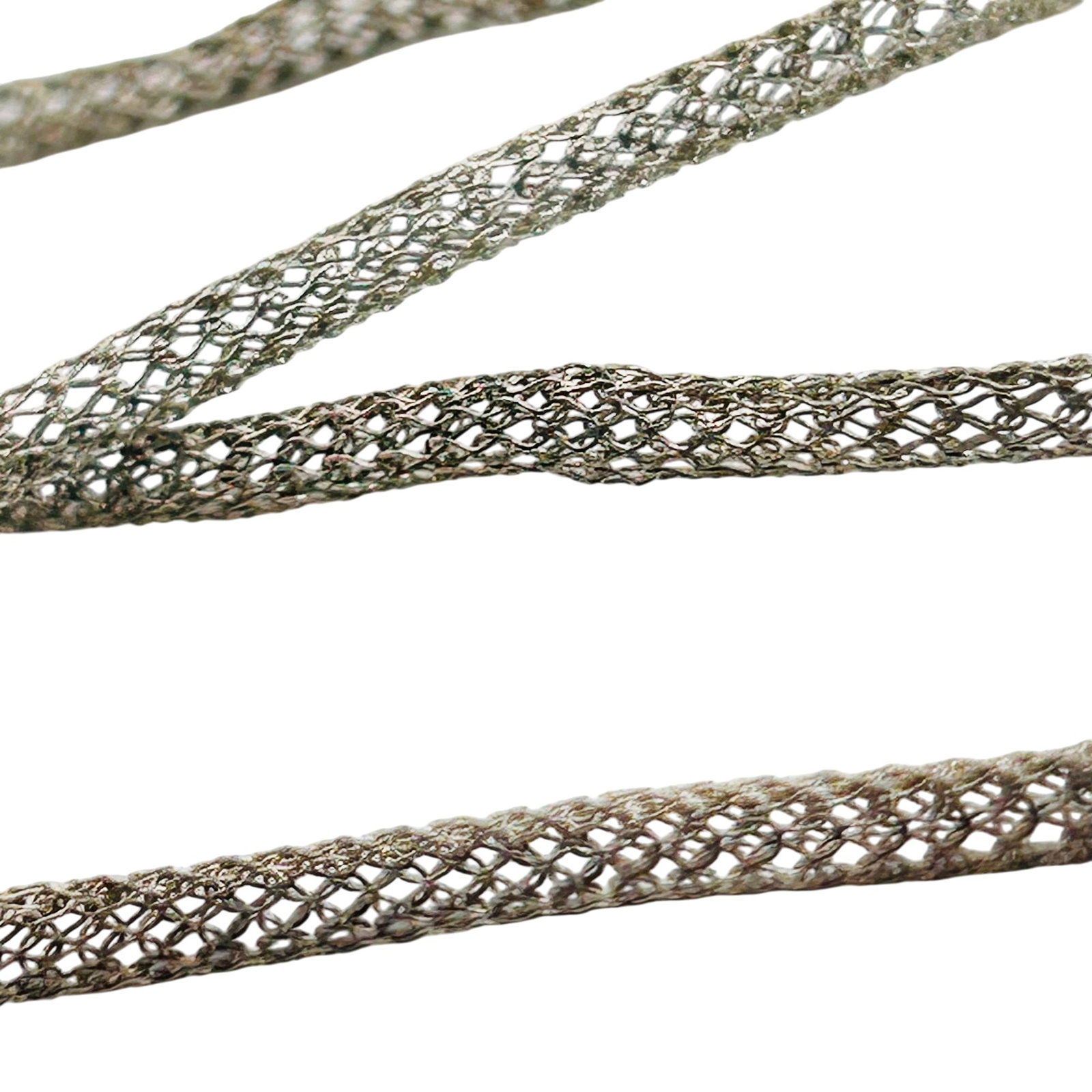 Dyadema Italy Sterling Mesh Chain Necklace: DYADEMA Italy Sterling mesh chain necklace. 3.60 g. 17 inches.