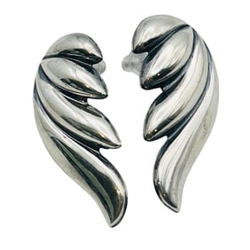 Southwest Sterling Wings Stud Earrings