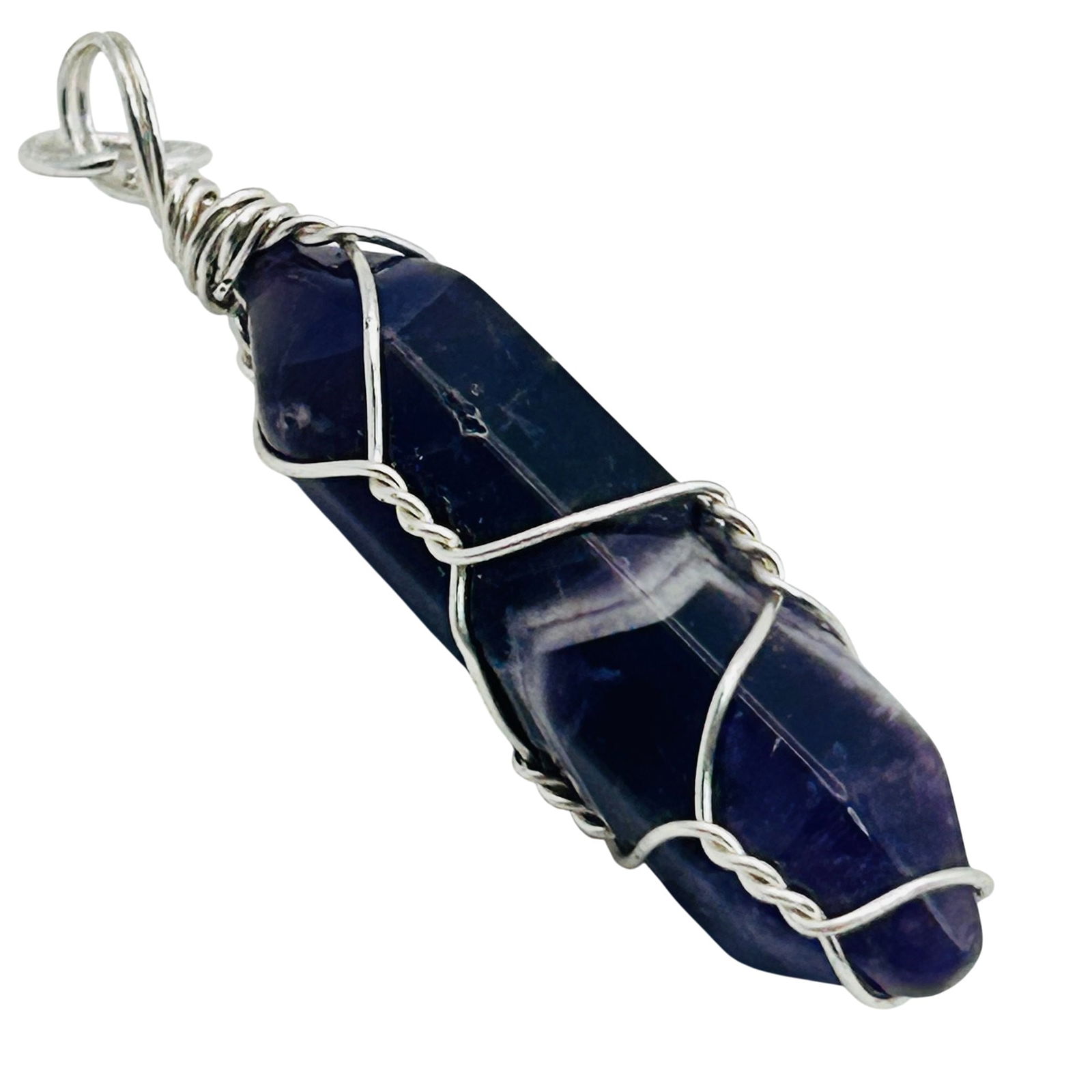 Sterling Amethyst Crystal Pendant (1 of 5)