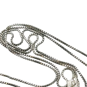Italy Sterling Box Chain Necklace