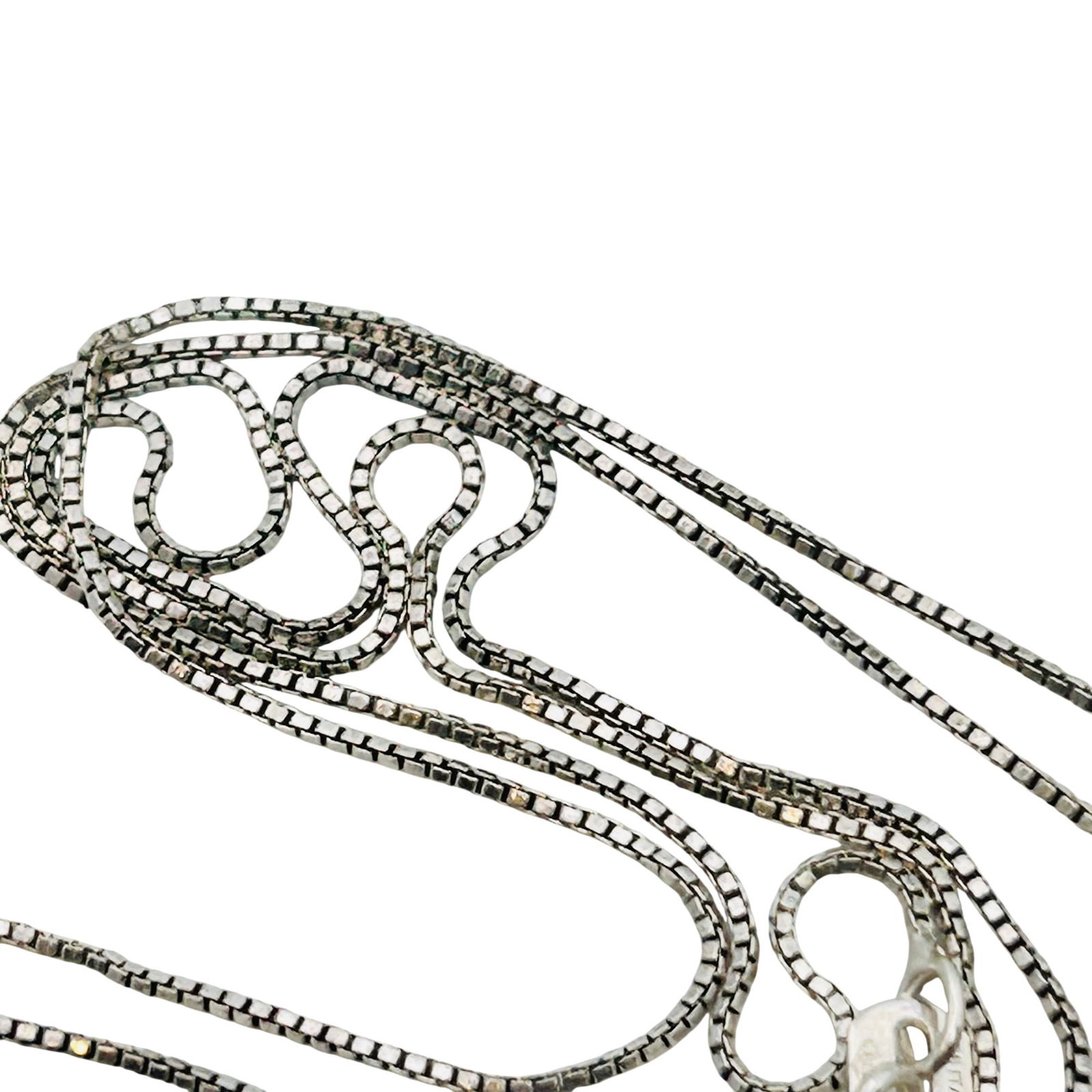 Italy Sterling Box Chain Necklace (1 of 5)